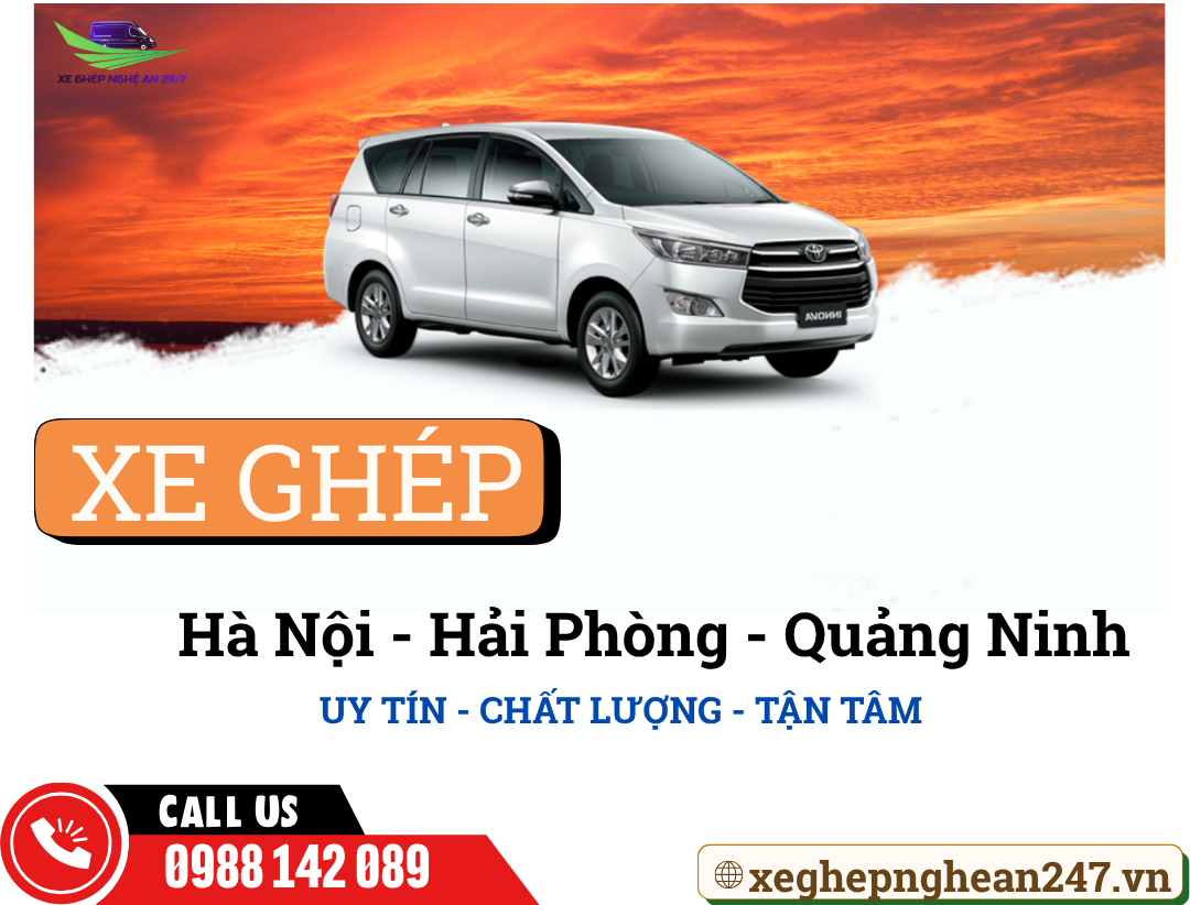 Xe ghép Hà Nội - Hải Phòng - Quảng Ninh