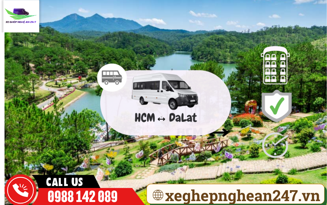 Xe ghép TP Hồ Chí Minh - Đà Lạt